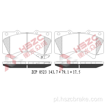 FMSI D1303 Ceramiczna podkładka hamulca dla Toyoty